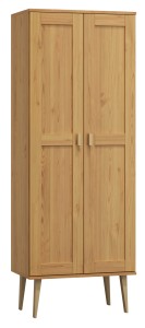 Dulap din lemn de pin 89 cm cuier/raftul Venuci 2D nr1 culori
