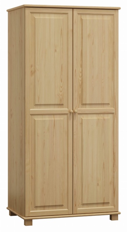 Dulap din lemn de pin 80 cm cuier 2D nr2 culori