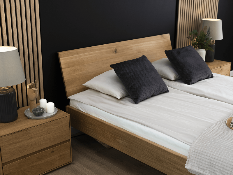 Pat de stejar Piacenza 180x200 cm