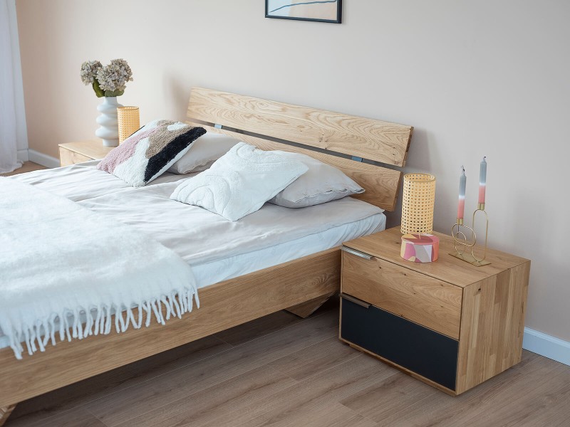 Pat de stejar Rossano 180x200 cm