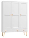 Dulap din lemn de pin 120 cm cuier/raftul sertar Venuci 3D nr2 culori