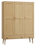 Dulap din lemn de pin 135 cm cuier/raftul sertar Venuci 3D nr2 culori