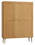 Dulap din lemn de pin 120 cm cuier/raftul Venuci 3D nr1 culori