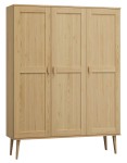 Dulap din lemn de pin 120 cm cuier/raftul Venuci 3D nr1 culori