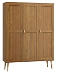Dulap din lemn de pin 120 cm cuier/raftul Venuci 3D nr1 culori