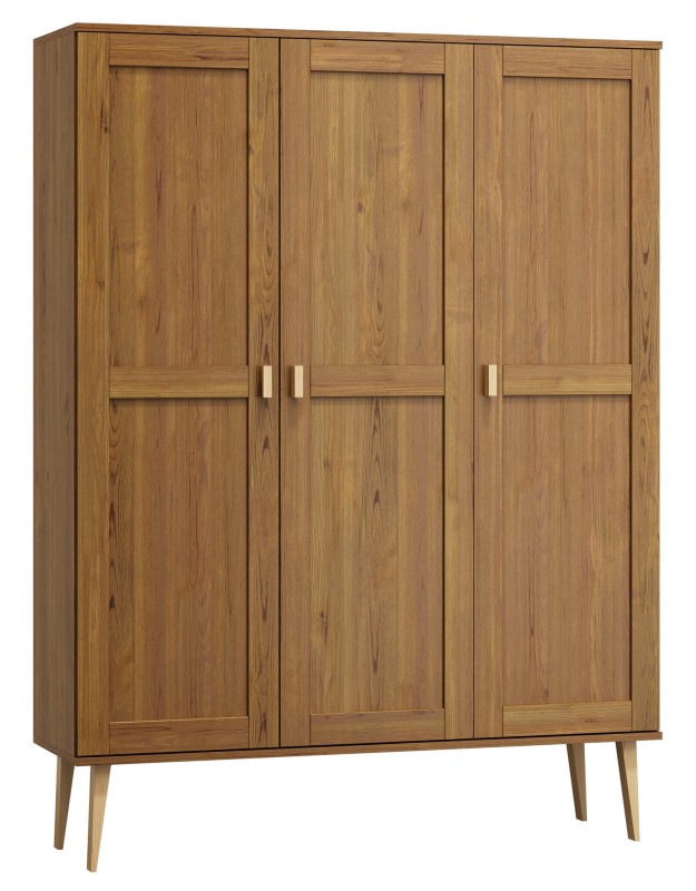 Dulap din lemn de pin 120 cm cuier/raftul Venuci 3D nr1 culori