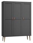 Dulap din lemn de pin 120 cm cuier/raftul Venuci 3D nr1 culori