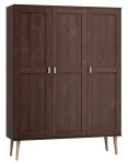 Dulap din lemn de pin 135 cm cuier/raftul Venuci 3D nr1 culori