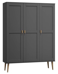 Dulap din lemn de pin 135 cm cuier/raftul Venuci 3D nr1 culori
