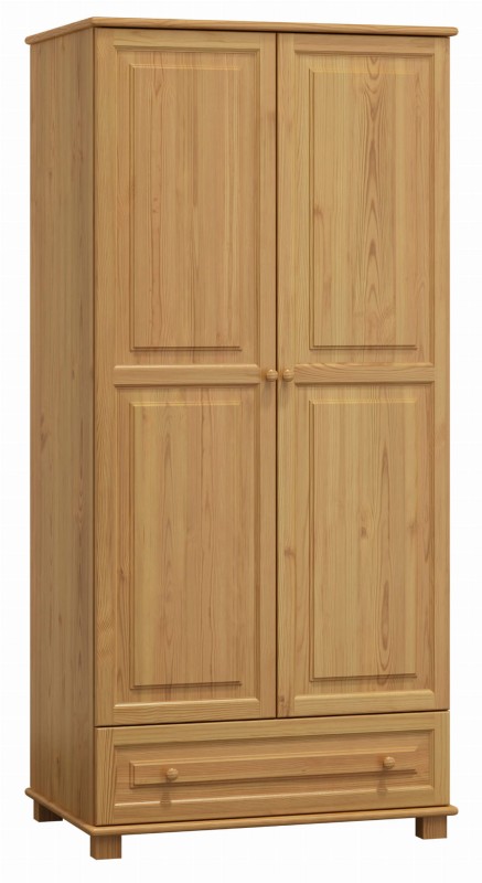 Dulap din lemn de pin 80 cm cuier 2D nr1 culori