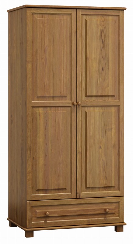 Dulap din lemn de pin 90 cm cuier 2D nr1 culori