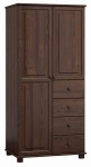Dulap din lemn de pin 80 cm cuier/raftul 2D nr3 culori