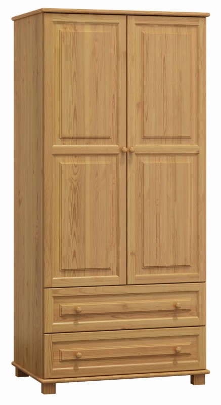 Dulap din lemn de pin 80 cm cuier/raftul 2D nr4 culori