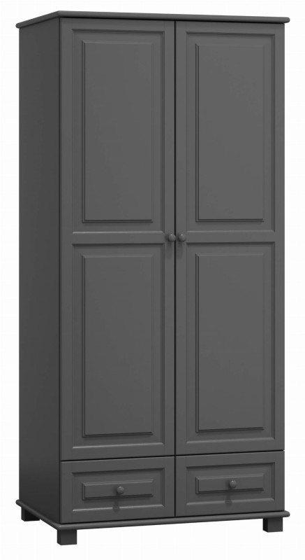 Dulap din lemn de pin 80 cm cuier/raftul 2D nr5 culori