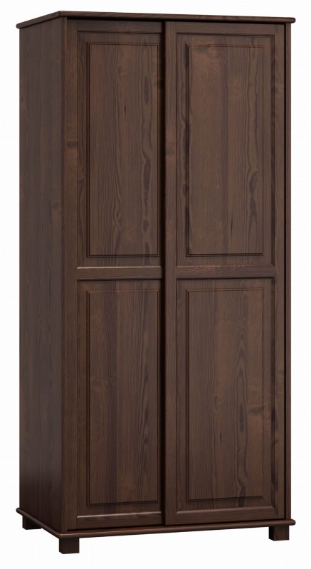 Dulap din lemn de pin 90 cm uși glisante cuier 2D nr6, culori