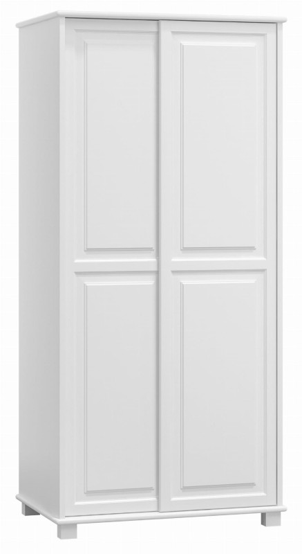 Dulap din lemn de pin 90 cm uși glisante cuier 2D nr6, culori