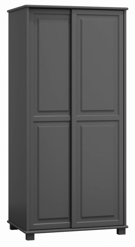Dulap din lemn de pin 90 cm uși glisante cuier 2D nr6, culori