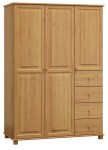 Dulap din lemn de pin 133 cm 3D nr4 culori