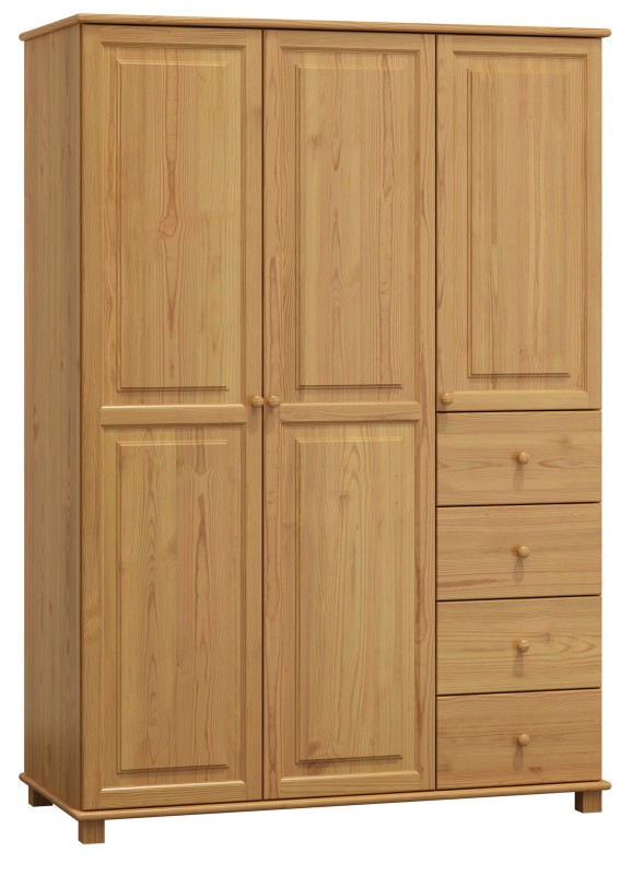 Dulap din lemn de pin 133 cm 3D nr4 culori