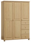 Dulap din lemn de pin 133 cm 3D nr4 culori