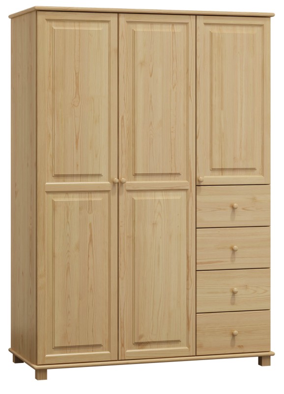 Dulap din lemn de pin 133 cm 3D nr4 culori