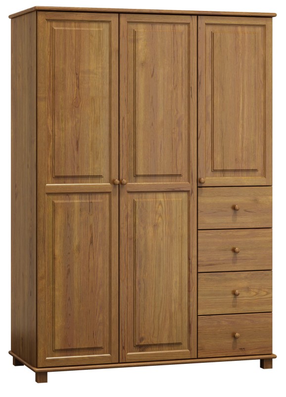 Dulap din lemn de pin 133 cm 3D nr4 culori
