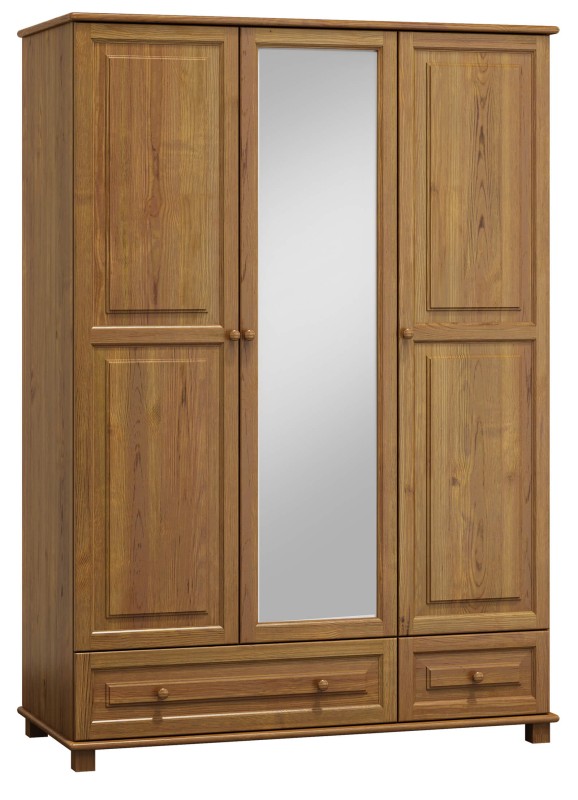 Dulap din lemn de pin 120 cm oglindă 3D nr5 culori