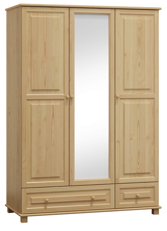 Dulap din lemn de pin 120 cm oglindă 3D nr5 culori