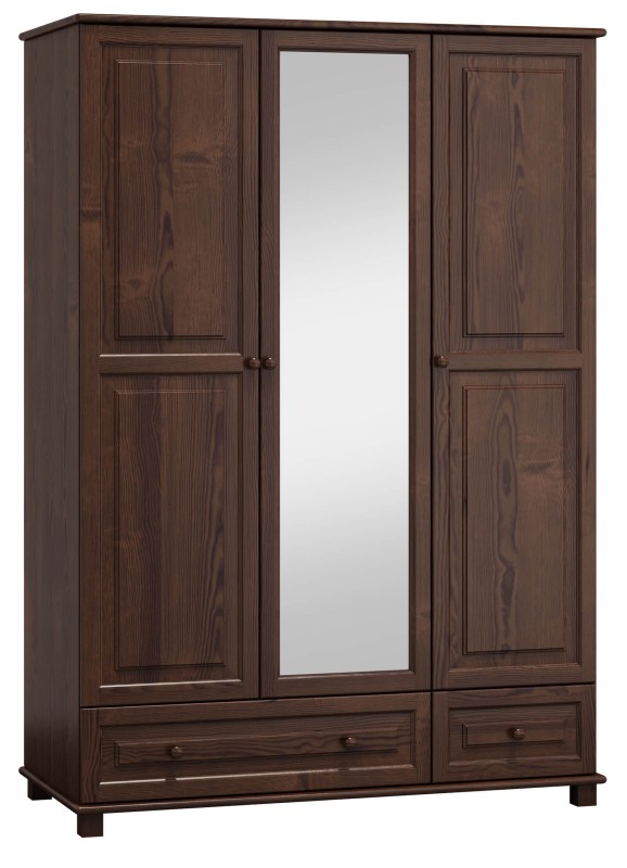 Dulap din lemn de pin 133 cm oglindă 3D nr5 culori