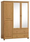Dulap din lemn de pin 120 cm oglindă 3D nr6 culori