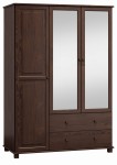 Dulap din lemn de pin 120 cm oglindă 3D nr6 culori