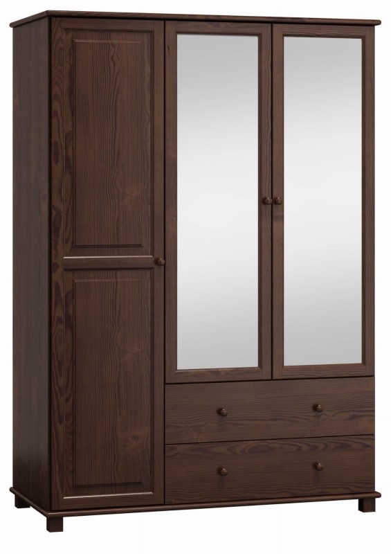 Dulap din lemn de pin 133 cm oglindă 3D nr6 culori