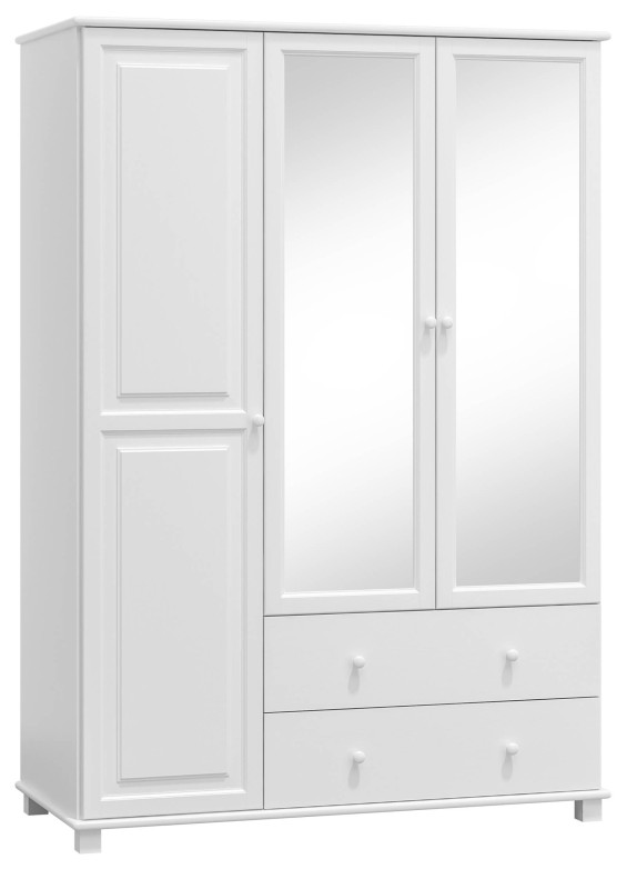 Dulap din lemn de pin 133 cm oglindă 3D nr6 culori