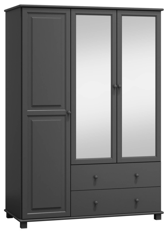 Dulap din lemn de pin 133 cm oglindă 3D nr6 culori