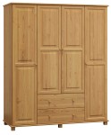 Dulap din lemn de pin 180 cm 4D nr2 culori