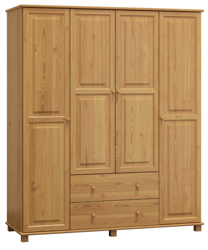 Dulap din lemn de pin 180 cm 4D nr2 culori