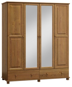 Dulap din lemn de pin 160 cm oglindă 4D nr3 culori