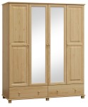 Dulap din lemn de pin 160 cm oglindă 4D nr3 culori