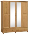 Dulap din lemn de pin 180 cm oglindă 4D nr3 culori