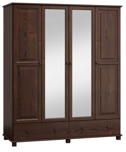 Dulap din lemn de pin 180 cm oglindă 4D nr3 culori