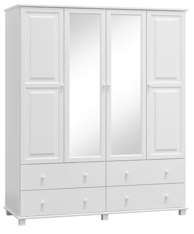 Dulap din lemn de pin 160 cm oglindă 4D nr4 culori