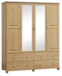 Dulap din lemn de pin 180 cm oglindă 4D nr4 culori