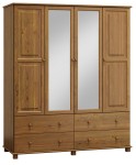 Dulap din lemn de pin 180 cm oglindă 4D nr4 culori