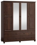 Dulap din lemn de pin 180 cm oglindă 4D nr4 culori