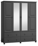 Dulap din lemn de pin 180 cm oglindă 4D nr4 culori