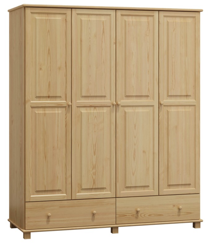 Dulap din lemn de pin 180 cm 4D nr5 culori