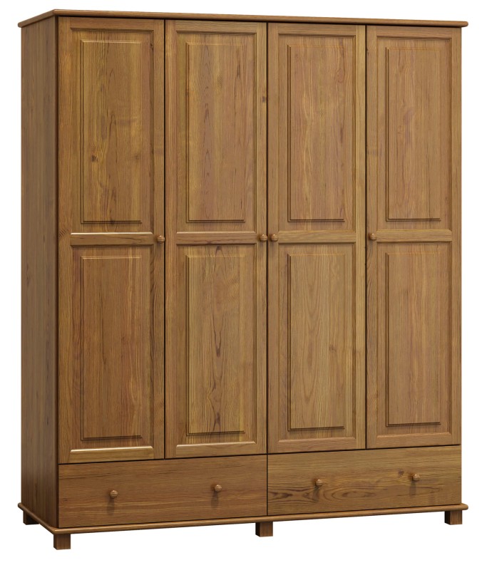 Dulap din lemn de pin 180 cm 4D nr5 culori