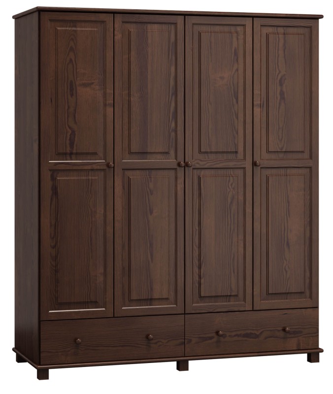 Dulap din lemn de pin 160 cm 4D nr5 culori