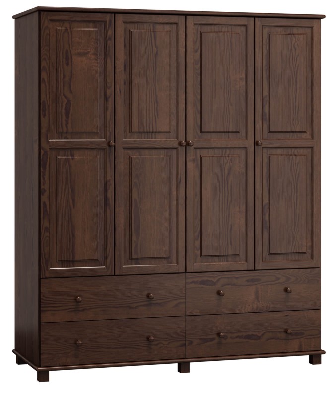 Dulap din lemn de pin 160 cm 4D nr6 culori