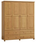 Dulap din lemn de pin 180 cm 4D nr6 culori